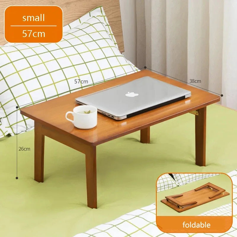 Foldable Laptop Desk Living Room Dining Apartment Tea Table Simple Modern Table Minimalist Baboo Coffee Table — Modern Luxury