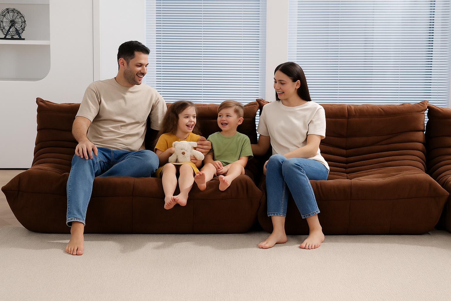 Caterpillar-Style Single Sofa Chair – Air-Lift Comfort For Balcony, Bedroom & Living Room — Modern Luxury