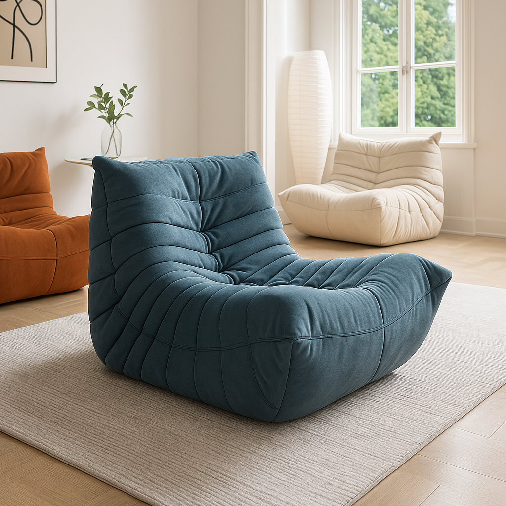 Caterpillar Sofa Lazy Sofa Can Lie Down And Sleep Original Togo Living Room Simple Recliner Cream Style Single Sofa Sofá اريكة — Modern Luxury