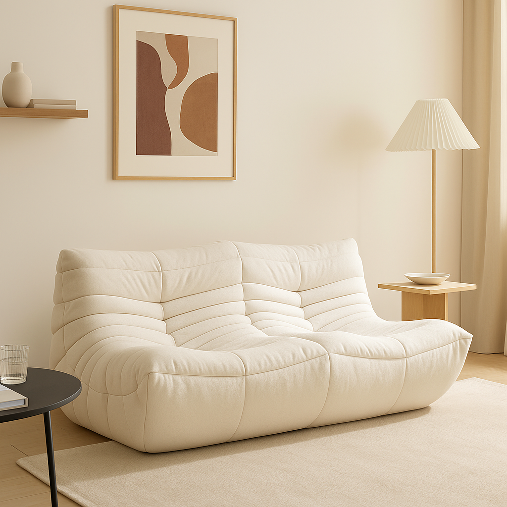 White Nordic Living Room Sofas Modern Double Comfortable Bean Bag Sofa Lazy European Muebles Para El Hogar Muebles Para El Hogar — Modern Luxury