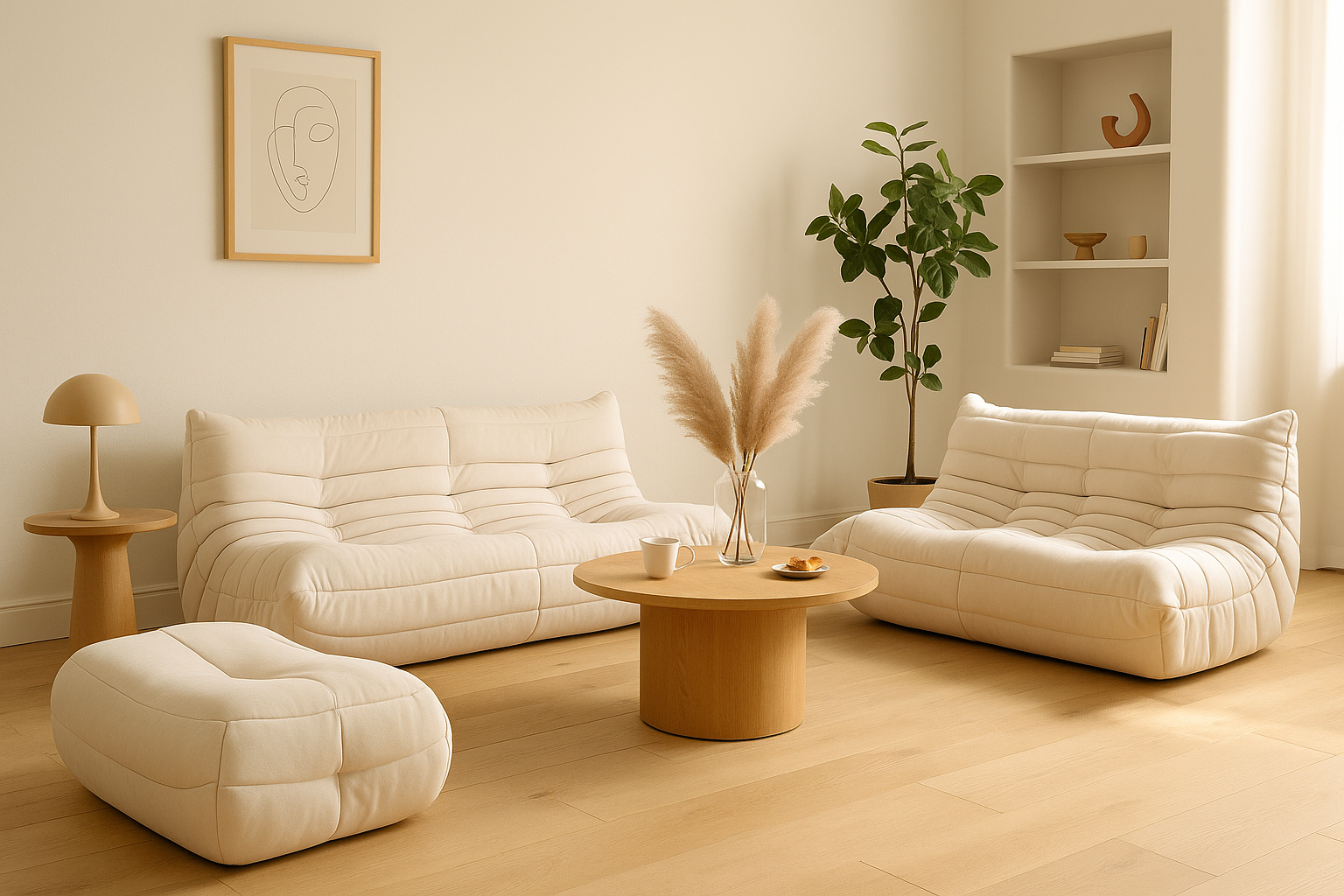 White Nordic Living Room Sofas Modern Double Comfortable Bean Bag Sofa Lazy European Muebles Para El Hogar Muebles Para El Hogar — Modern Luxury