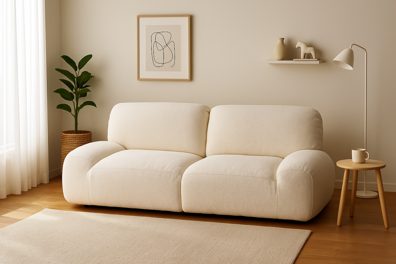 White Nordic Living Room Sofas Modern Double Comfortable Bean Bag Sofa Lazy European Muebles Para El Hogar Muebles Para El Hogar — Modern Luxury