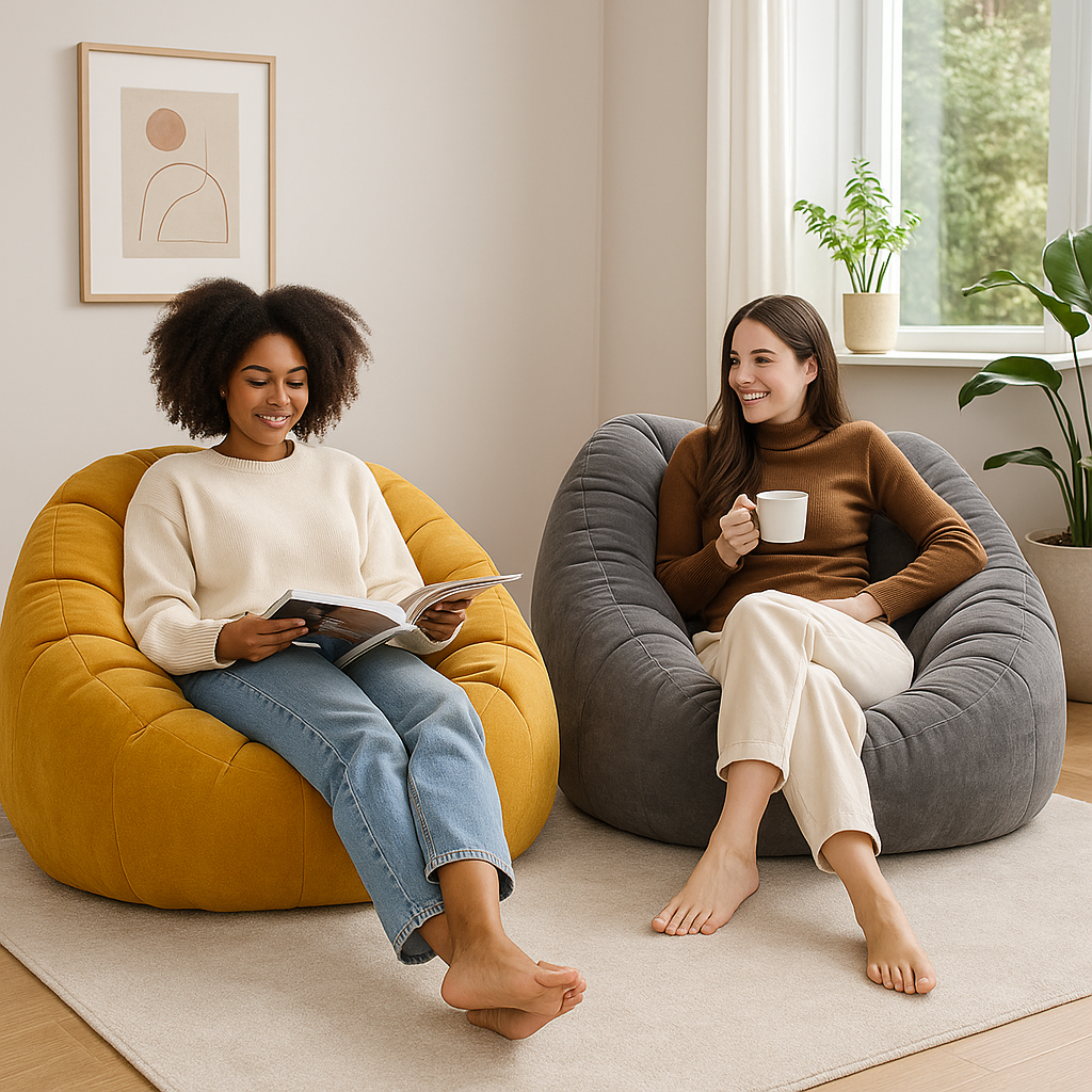 Comfortable Pumpkin Shape Living Room Lazy Sofa Soft Luxury Creative Modern Nordic Bedroom Single Lazy Sofas Home Decorations