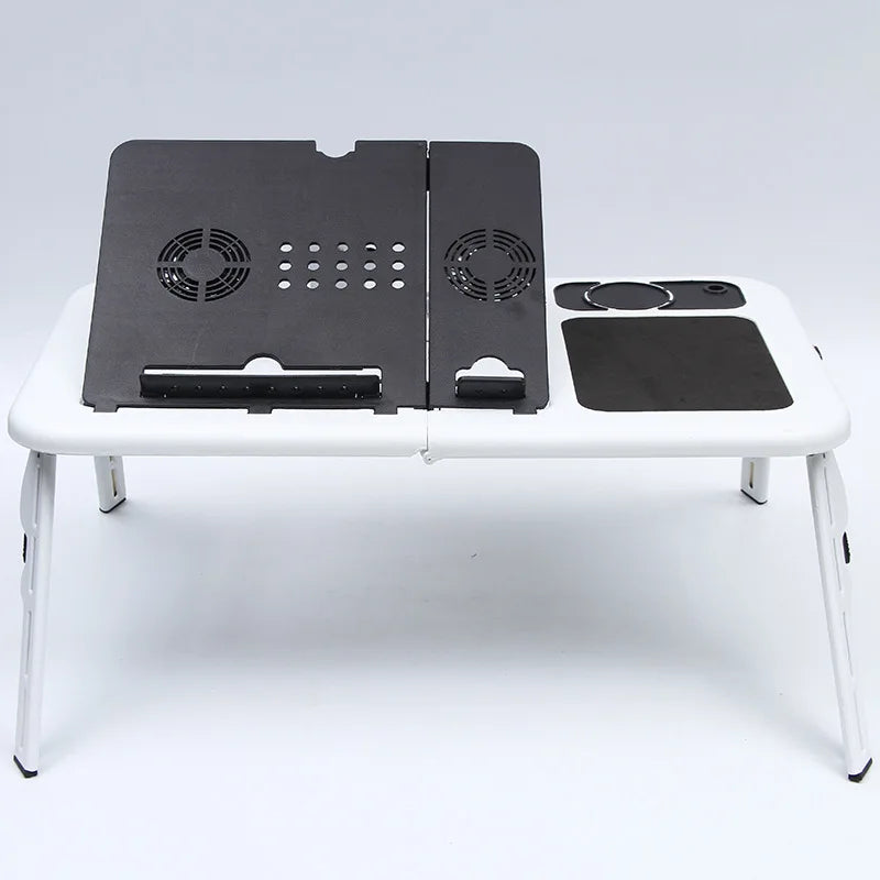 Laptop Desk Multifunctional Notebook Computer Table Stand-Type Folding Computer Table Usb Cooling Bed Notebook Computer Stand — Modern Luxury