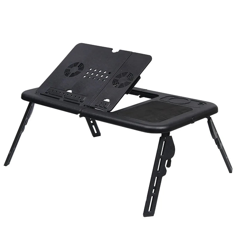 Laptop Desk Multifunctional Notebook Computer Table Stand-Type Folding Computer Table Usb Cooling Bed Notebook Computer Stand — Modern Luxury