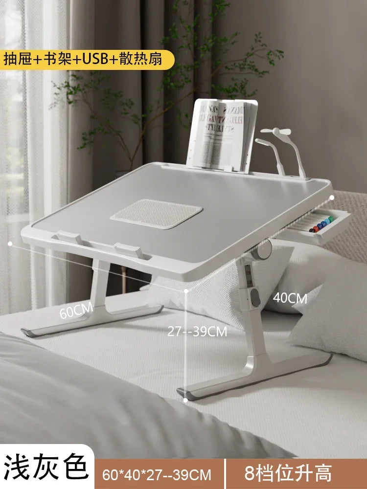 Multi-Functional Folding Laptop Stand Holder Study Table Desk Foldable Computer Desk For Bed Sofa Tea Serving Table Stand — Modern Luxury