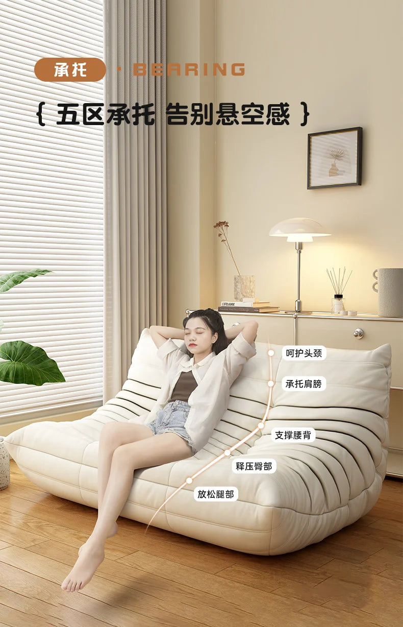 White Nordic Living Room Sofas Modern Double Comfortable Bean Bag Sofa Lazy European Muebles Para El Hogar Muebles Para El Hogar — Modern Luxury