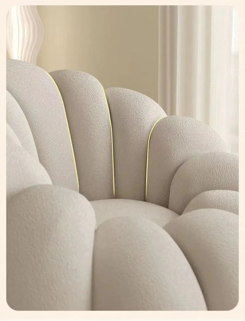 Comfortable Pumpkin Shape Living Room Lazy Sofa Soft Luxury Creative Modern Nordic Bedroom Single Lazy Sofas Home Decorations
