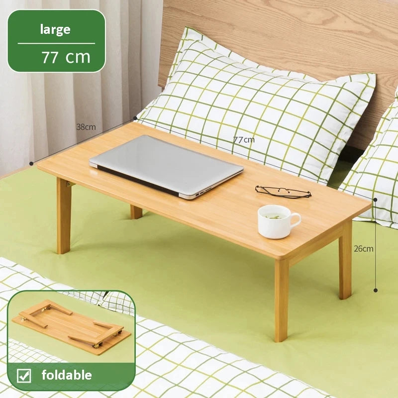 Foldable Laptop Desk Living Room Dining Apartment Tea Table Simple Modern Table Minimalist Baboo Coffee Table — Modern Luxury