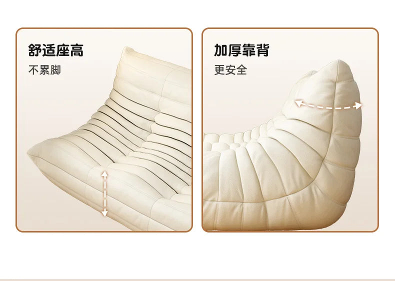 White Nordic Living Room Sofas Modern Double Comfortable Bean Bag Sofa Lazy European Muebles Para El Hogar Muebles Para El Hogar — Modern Luxury