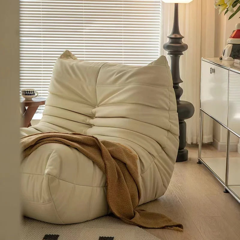 Caterpillar Sofa Lazy Sofa Can Lie Down And Sleep Original Togo Living Room Simple Recliner Cream Style Single Sofa Sofá اريكة — Modern Luxury