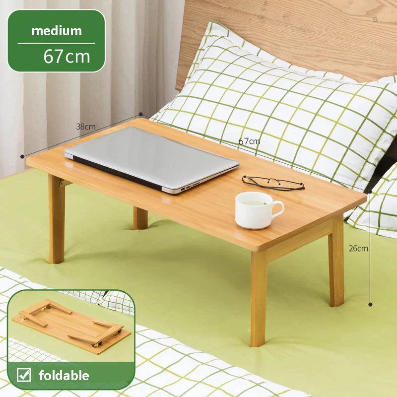 Foldable Laptop Desk Living Room Dining Apartment Tea Table Simple Modern Table Minimalist Baboo Coffee Table — Modern Luxury