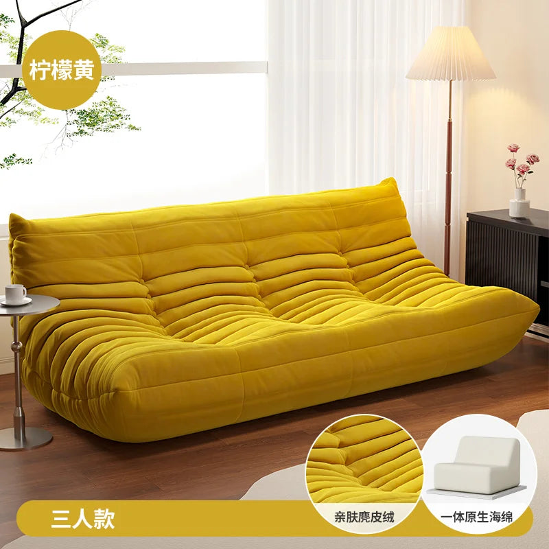 White Nordic Living Room Sofas Modern Double Comfortable Bean Bag Sofa Lazy European Muebles Para El Hogar Muebles Para El Hogar — Modern Luxury