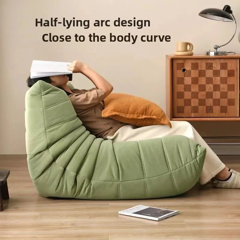 Caterpillar Sofa Lazy Sofa Can Lie Down And Sleep Original Togo Living Room Simple Recliner Cream Style Single Sofa Sofá اريكة — Modern Luxury