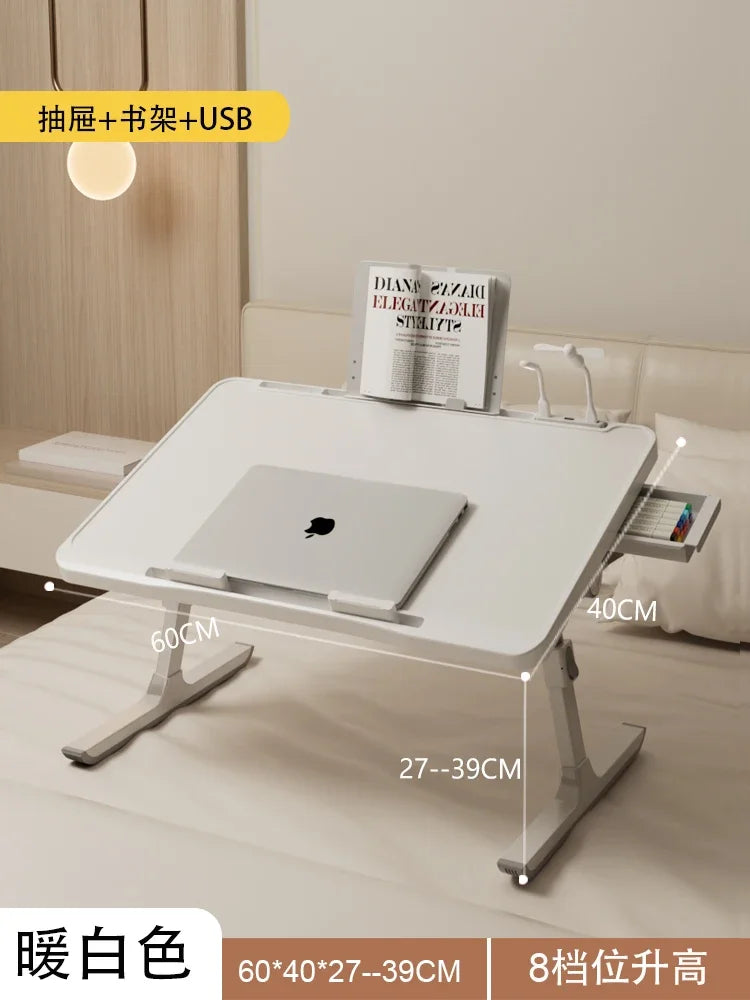 Multi-Functional Folding Laptop Stand Holder Study Table Desk Foldable Computer Desk For Bed Sofa Tea Serving Table Stand — Modern Luxury
