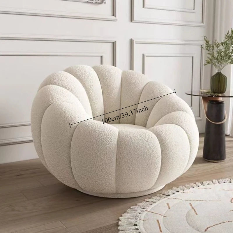 Comfortable Pumpkin Shape Living Room Lazy Sofa Soft Luxury Creative Modern Nordic Bedroom Single Lazy Sofas Home Decorations
