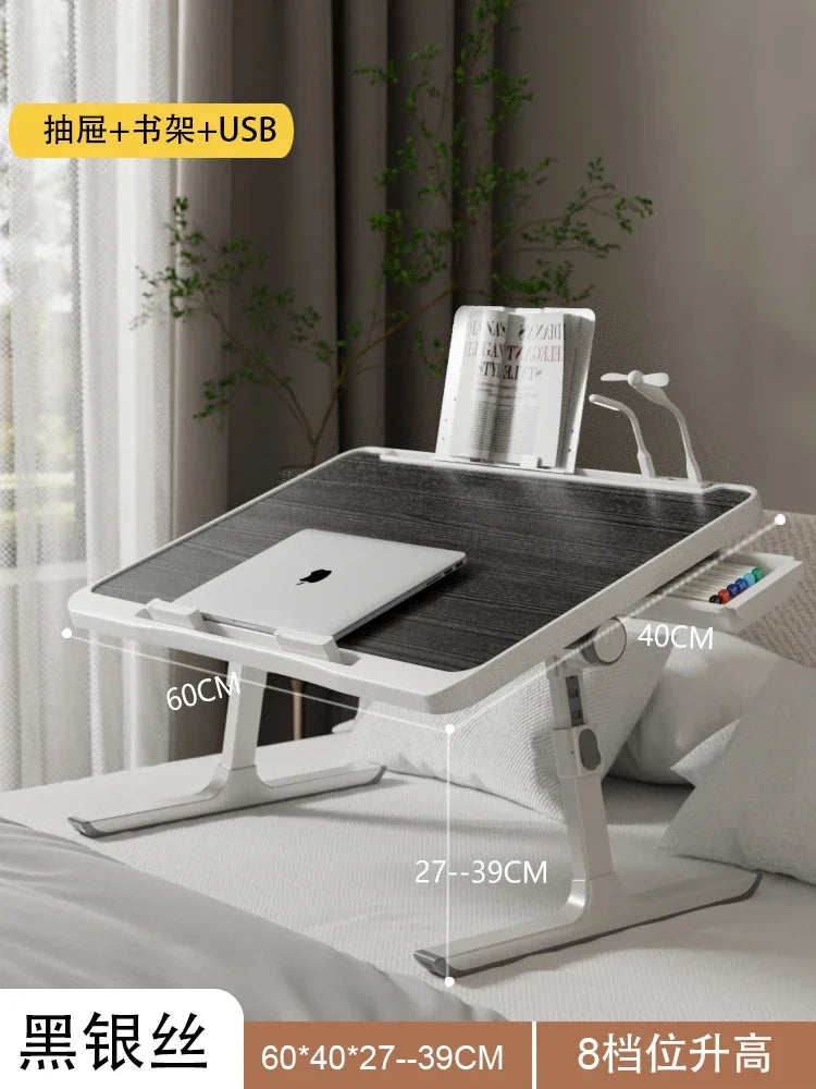 Multi-Functional Folding Laptop Stand Holder Study Table Desk Foldable Computer Desk For Bed Sofa Tea Serving Table Stand — Modern Luxury