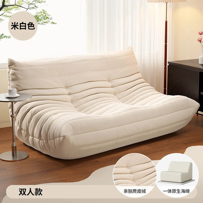 White Nordic Living Room Sofas Modern Double Comfortable Bean Bag Sofa Lazy European Muebles Para El Hogar Muebles Para El Hogar — Modern Luxury