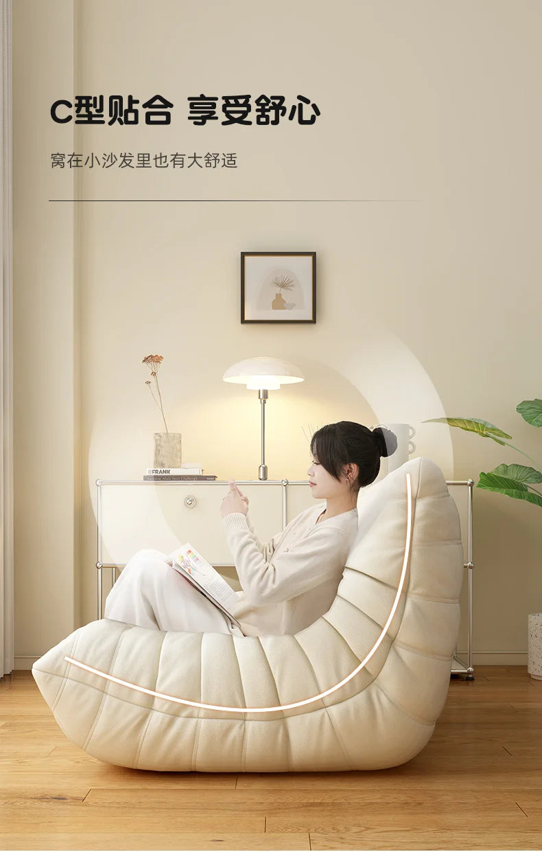 White Nordic Living Room Sofas Modern Double Comfortable Bean Bag Sofa Lazy European Muebles Para El Hogar Muebles Para El Hogar — Modern Luxury