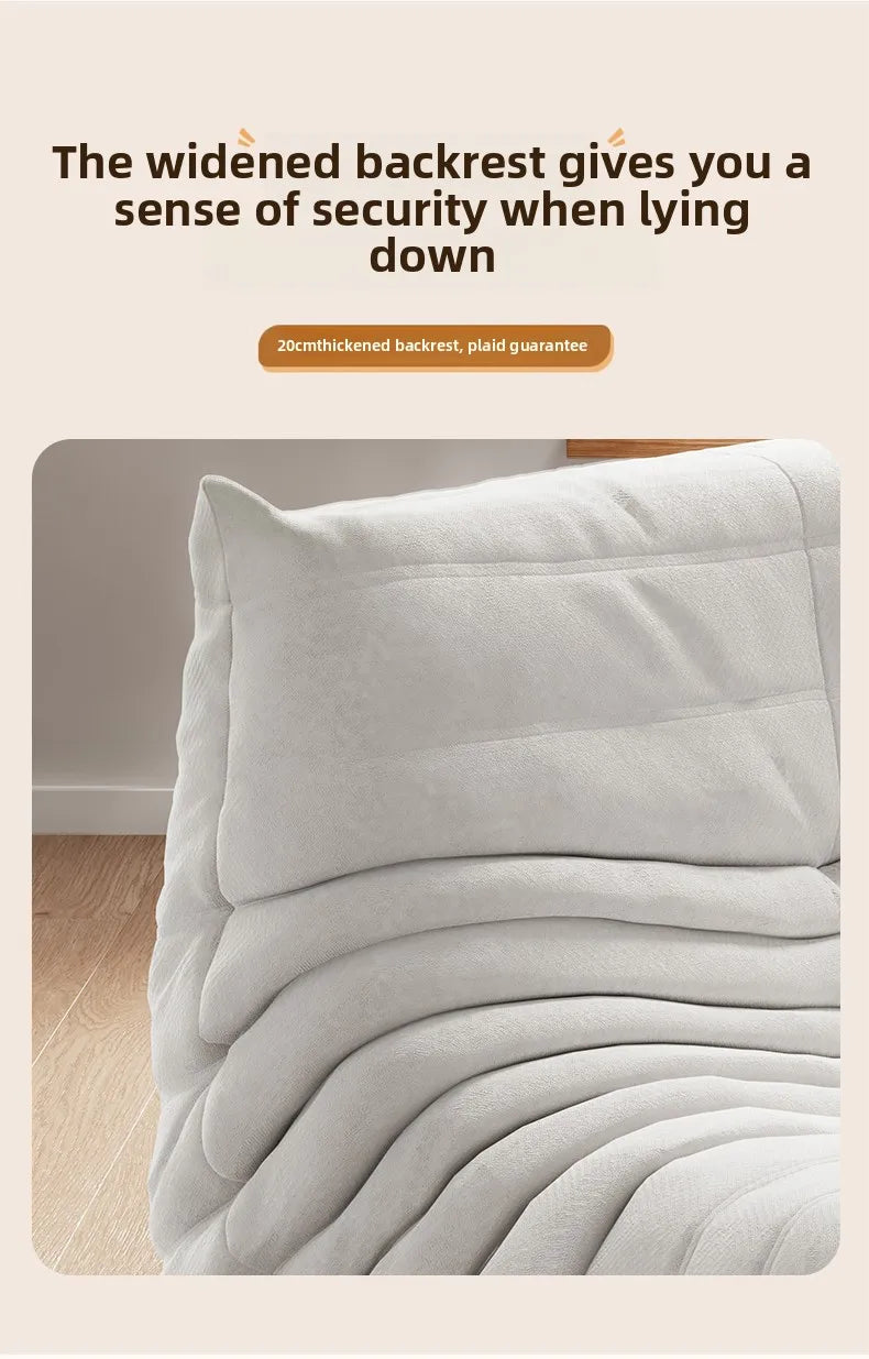 Caterpillar Sofa Lazy Sofa Can Lie Down And Sleep Original Togo Living Room Simple Recliner Cream Style Single Sofa Sofá اريكة — Modern Luxury