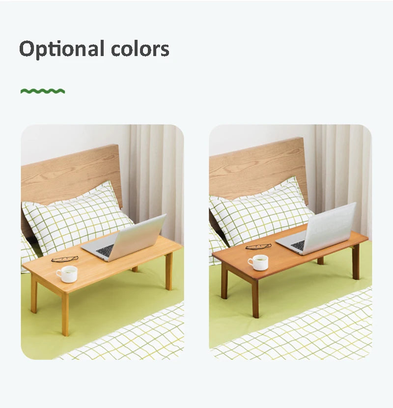 Foldable Laptop Desk Living Room Dining Apartment Tea Table Simple Modern Table Minimalist Baboo Coffee Table — Modern Luxury