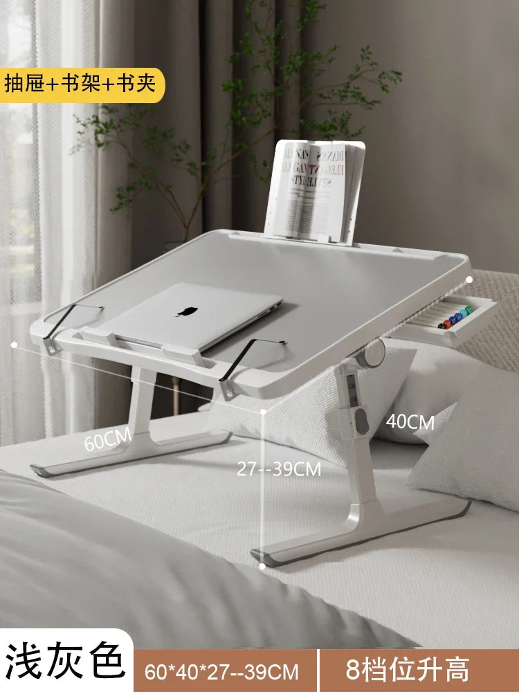 Multi-Functional Folding Laptop Stand Holder Study Table Desk Foldable Computer Desk For Bed Sofa Tea Serving Table Stand — Modern Luxury
