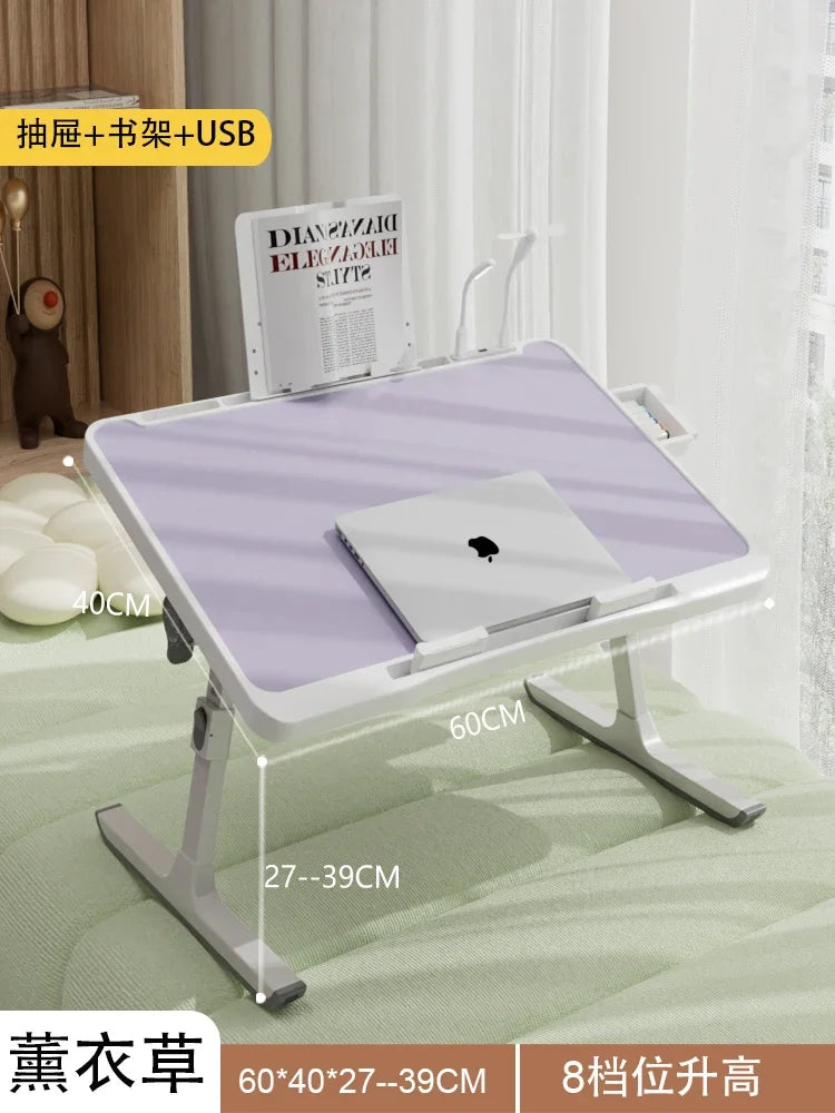 Multi-Functional Folding Laptop Stand Holder Study Table Desk Foldable Computer Desk For Bed Sofa Tea Serving Table Stand — Modern Luxury