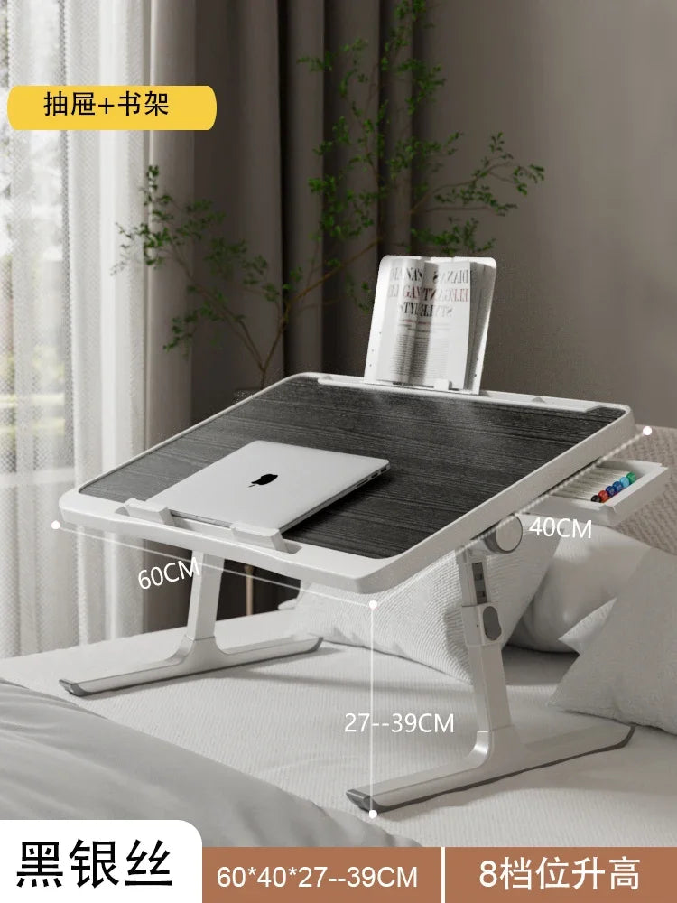 Multi-Functional Folding Laptop Stand Holder Study Table Desk Foldable Computer Desk For Bed Sofa Tea Serving Table Stand — Modern Luxury