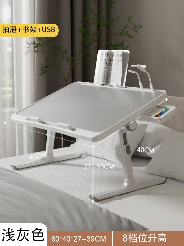 Multi-Functional Folding Laptop Stand Holder Study Table Desk Foldable Computer Desk For Bed Sofa Tea Serving Table Stand — Modern Luxury