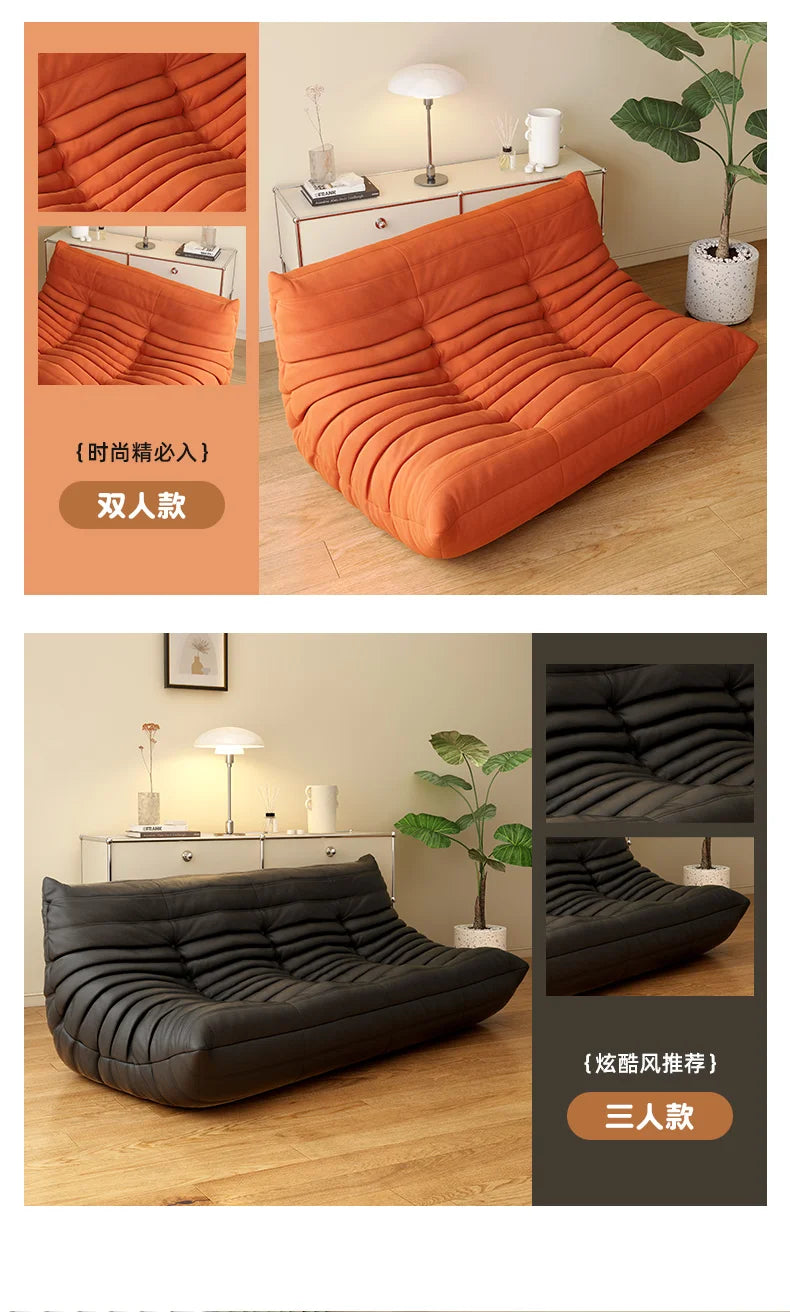 White Nordic Living Room Sofas Modern Double Comfortable Bean Bag Sofa Lazy European Muebles Para El Hogar Muebles Para El Hogar — Modern Luxury