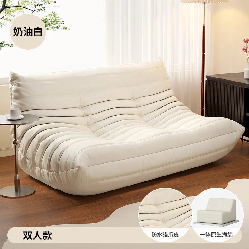 White Nordic Living Room Sofas Modern Double Comfortable Bean Bag Sofa Lazy European Muebles Para El Hogar Muebles Para El Hogar — Modern Luxury