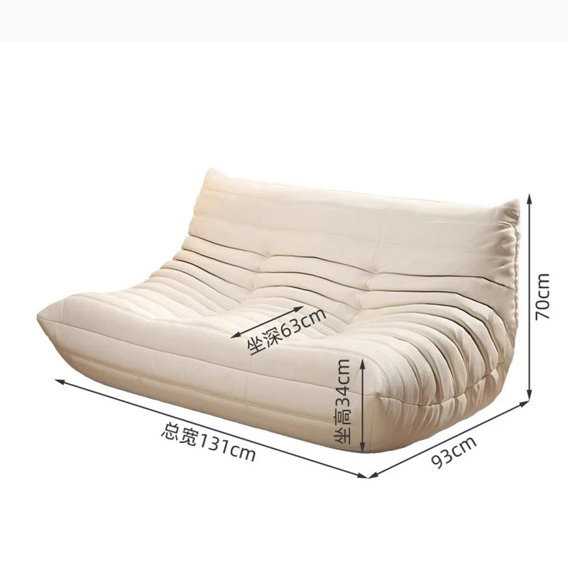 White Nordic Living Room Sofas Modern Double Comfortable Bean Bag Sofa Lazy European Muebles Para El Hogar Muebles Para El Hogar — Modern Luxury