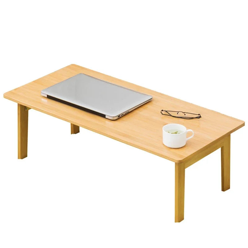 Foldable Laptop Desk Living Room Dining Apartment Tea Table Simple Modern Table Minimalist Baboo Coffee Table — Modern Luxury