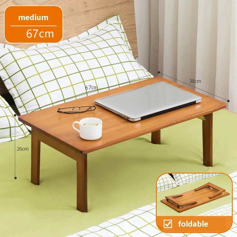 Foldable Laptop Desk Living Room Dining Apartment Tea Table Simple Modern Table Minimalist Baboo Coffee Table — Modern Luxury