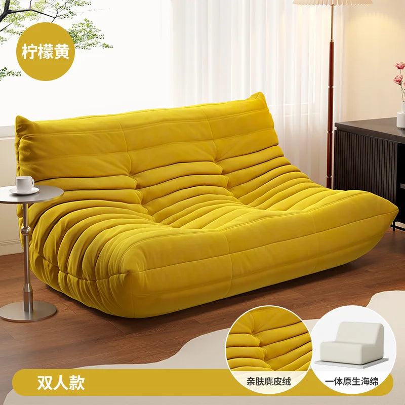 White Nordic Living Room Sofas Modern Double Comfortable Bean Bag Sofa Lazy European Muebles Para El Hogar Muebles Para El Hogar — Modern Luxury