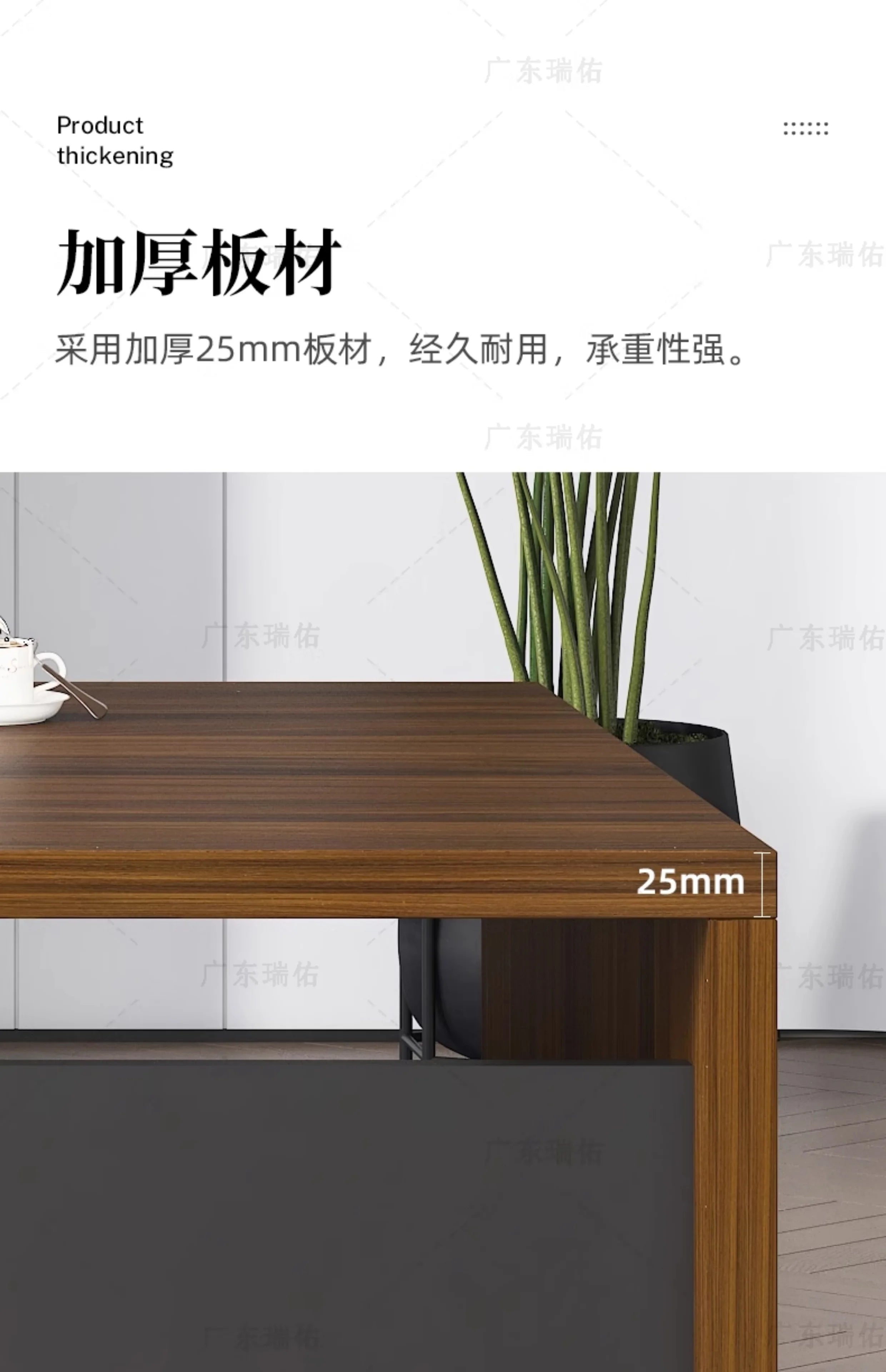 Wooden Boss Table Simple Modern Cabinet Designer Reading Reading Desk Secretary High Quality Art Bureau Meuble Office Furniture — Modern Luxury