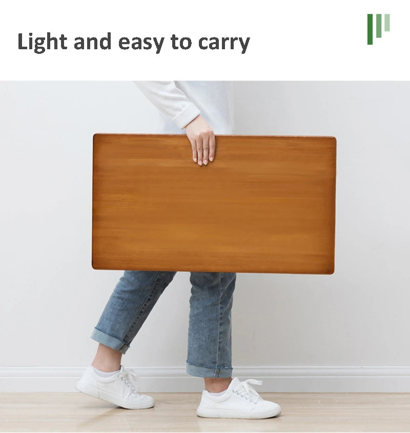 Foldable Laptop Desk Living Room Dining Apartment Tea Table Simple Modern Table Minimalist Baboo Coffee Table — Modern Luxury
