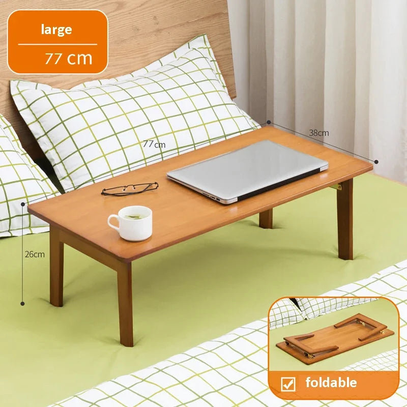 Foldable Laptop Desk Living Room Dining Apartment Tea Table Simple Modern Table Minimalist Baboo Coffee Table — Modern Luxury