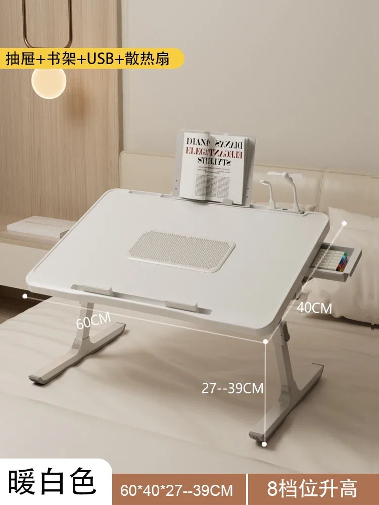 Multi-Functional Folding Laptop Stand Holder Study Table Desk Foldable Computer Desk For Bed Sofa Tea Serving Table Stand — Modern Luxury