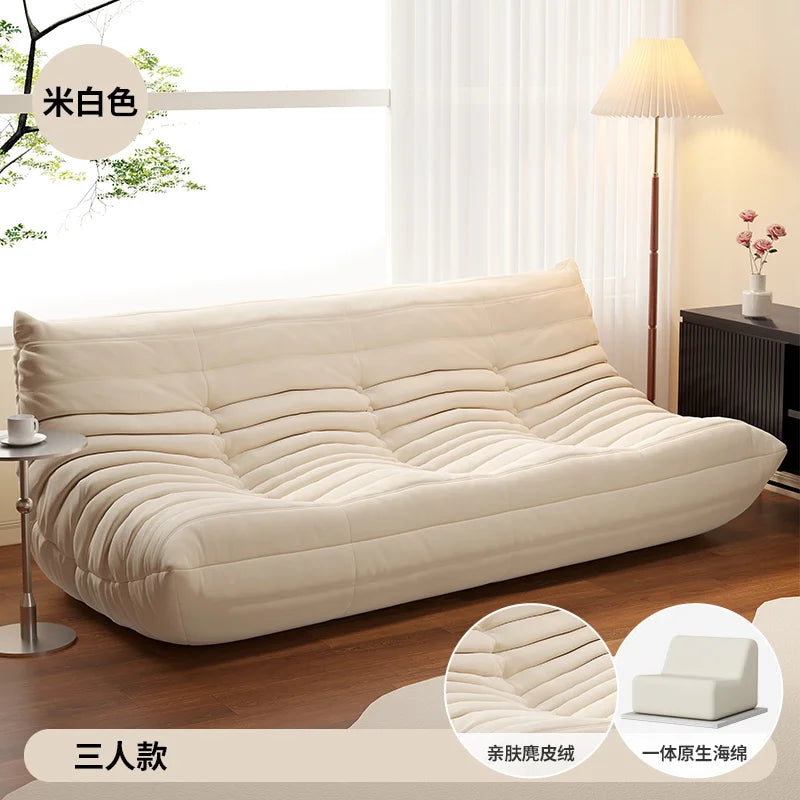White Nordic Living Room Sofas Modern Double Comfortable Bean Bag Sofa Lazy European Muebles Para El Hogar Muebles Para El Hogar — Modern Luxury