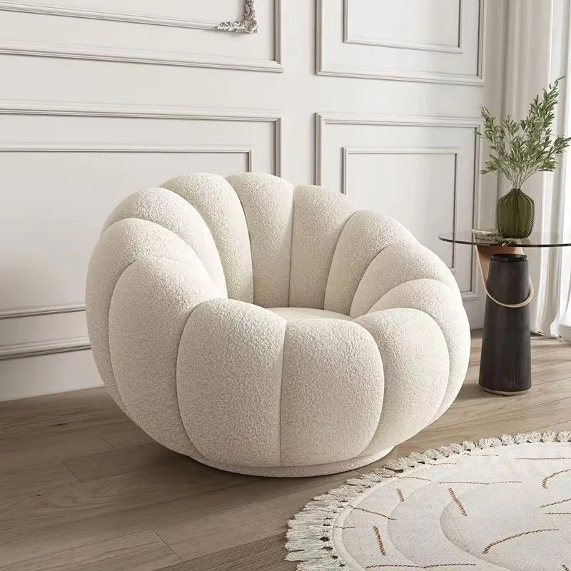 Comfortable Pumpkin Shape Living Room Lazy Sofa Soft Luxury Creative Modern Nordic Bedroom Single Lazy Sofas Home Decorations