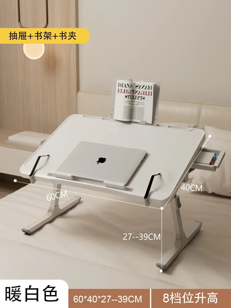 Multi-Functional Folding Laptop Stand Holder Study Table Desk Foldable Computer Desk For Bed Sofa Tea Serving Table Stand — Modern Luxury