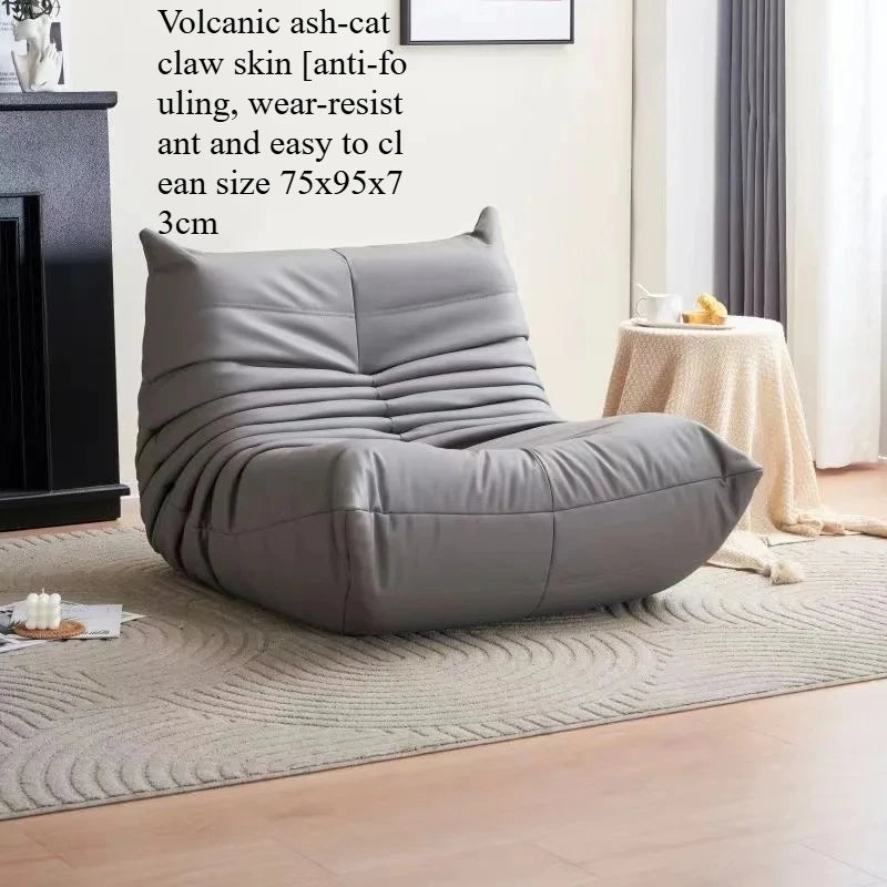 Caterpillar Sofa Lazy Sofa Can Lie Down And Sleep Original Togo Living Room Simple Recliner Cream Style Single Sofa Sofá اريكة — Modern Luxury
