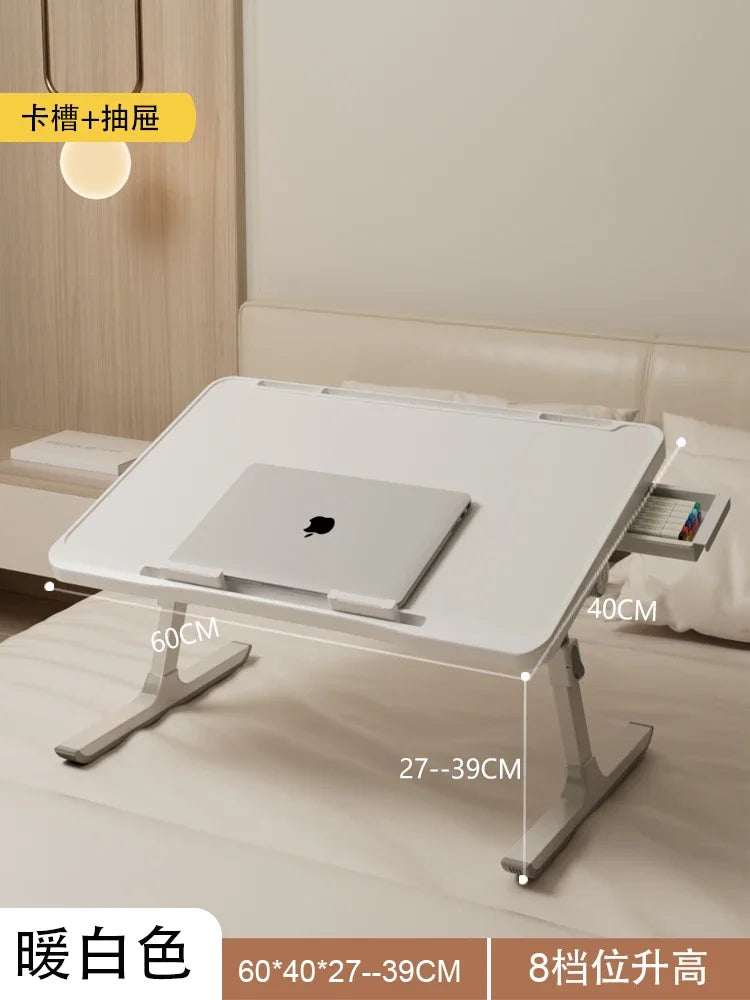 Multi-Functional Folding Laptop Stand Holder Study Table Desk Foldable Computer Desk For Bed Sofa Tea Serving Table Stand — Modern Luxury