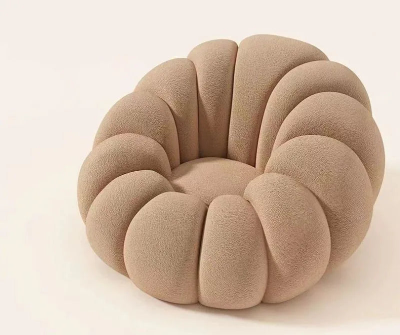 Comfortable Pumpkin Shape Living Room Lazy Sofa Soft Luxury Creative Modern Nordic Bedroom Single Lazy Sofas Home Decorations