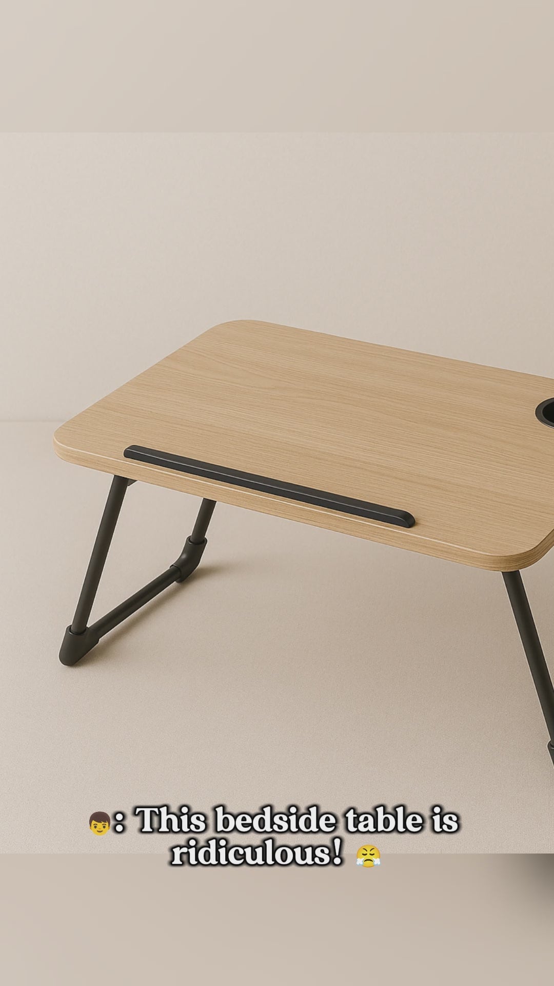 Multi-Functional Folding Laptop Stand Holder Study Table Desk Foldable Computer Desk For Bed Sofa Tea Serving Table Stand — Modern Luxury